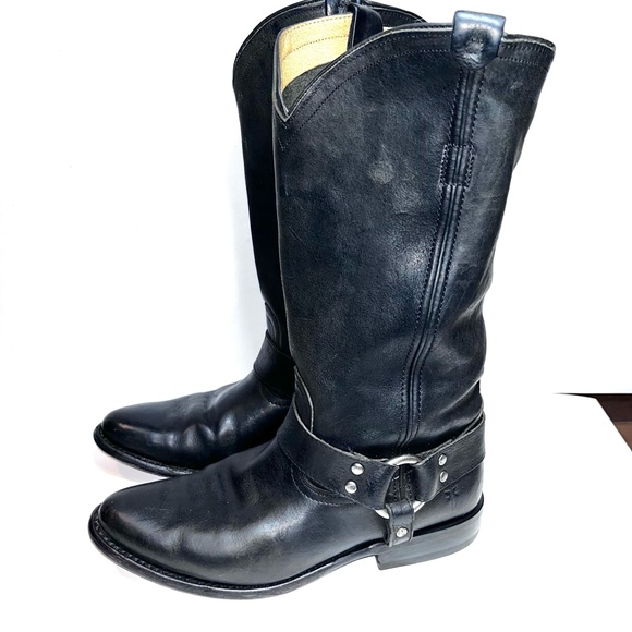 Frye Boots size 6B made in Mexico 76806 black - Picture 1 of 8